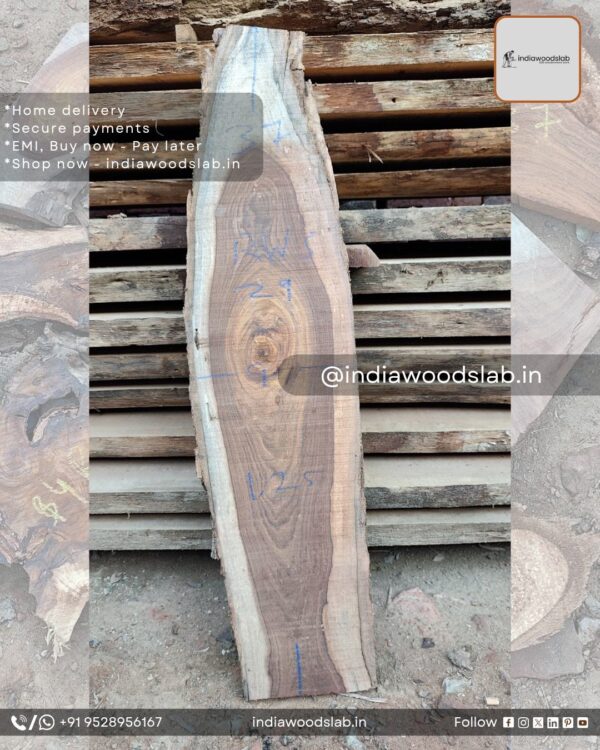 Live edge wood slabs in India. @indiawoodslab +91 9528956167