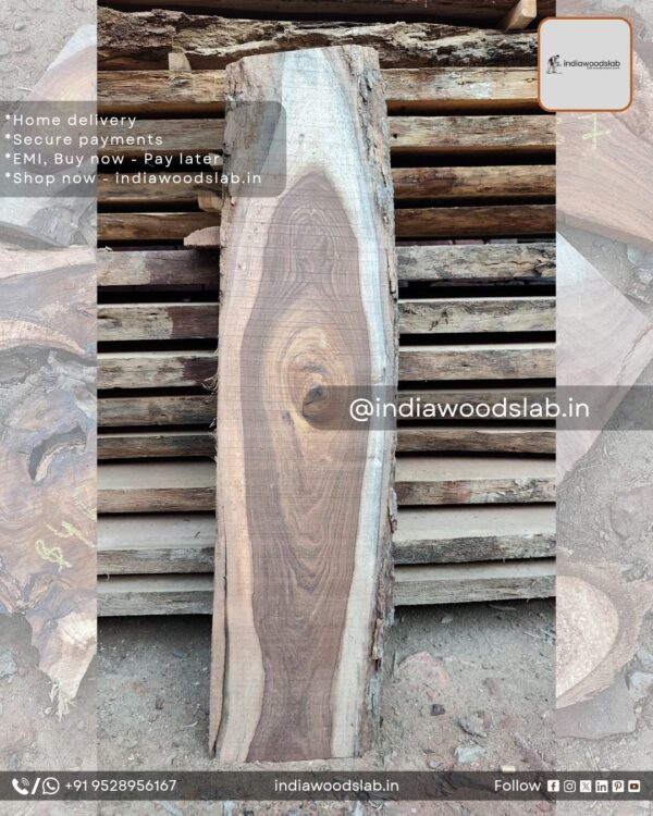 Live edge wood slabs in India. @indiawoodslab +91 9528956167