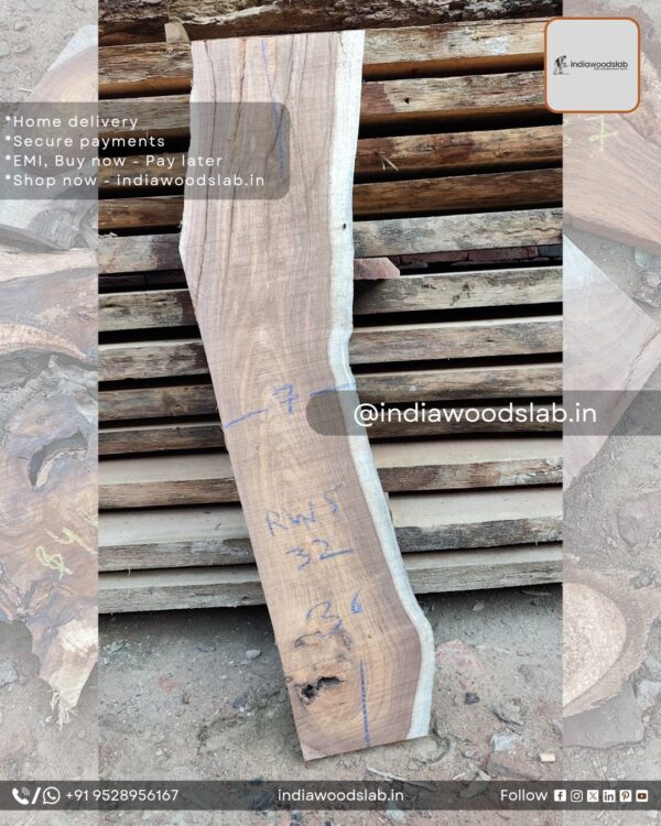 Live edge wood slabs in India. @indiawoodslab +91 9528956167