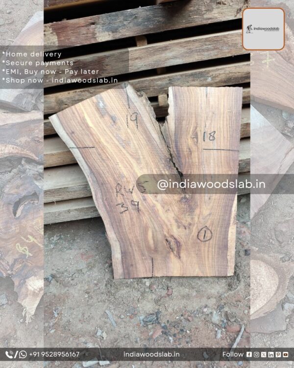 Live edge wood slabs in India. @indiawoodslab +91 9528956167