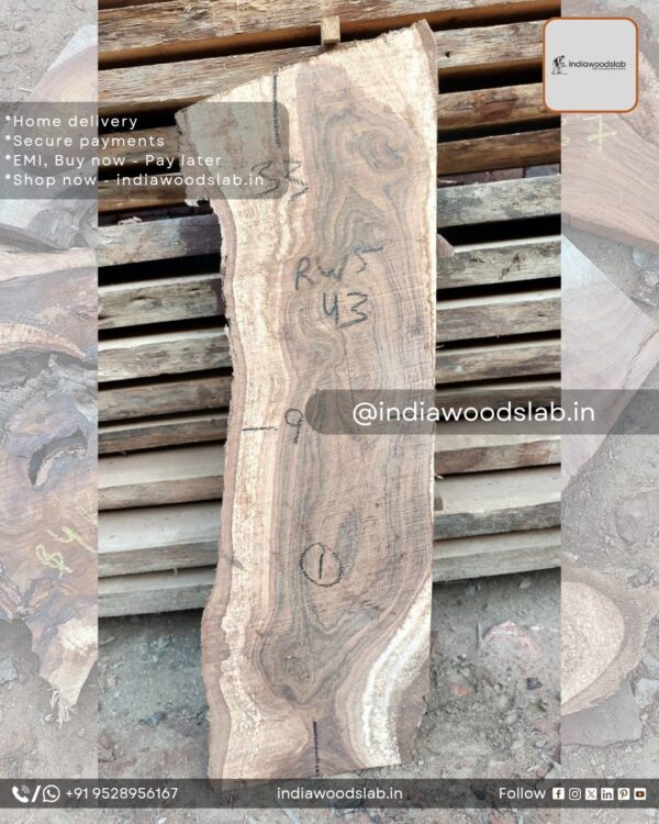 Live edge wood slabs in India. @indiawoodslab +91 9528956167