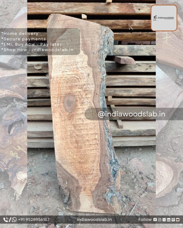 Live edge wood slabs in India. @indiawoodslab +91 9528956167