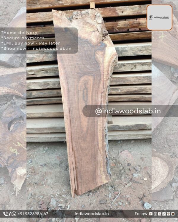 Live edge wood slabs in India. @indiawoodslab +91 9528956167