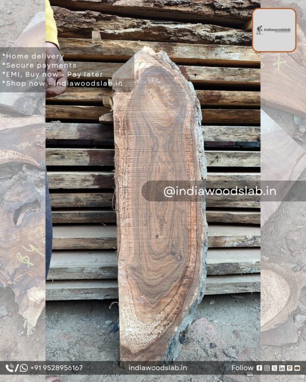 Live edge wood slabs in India. @indiawoodslab +91 9528956167