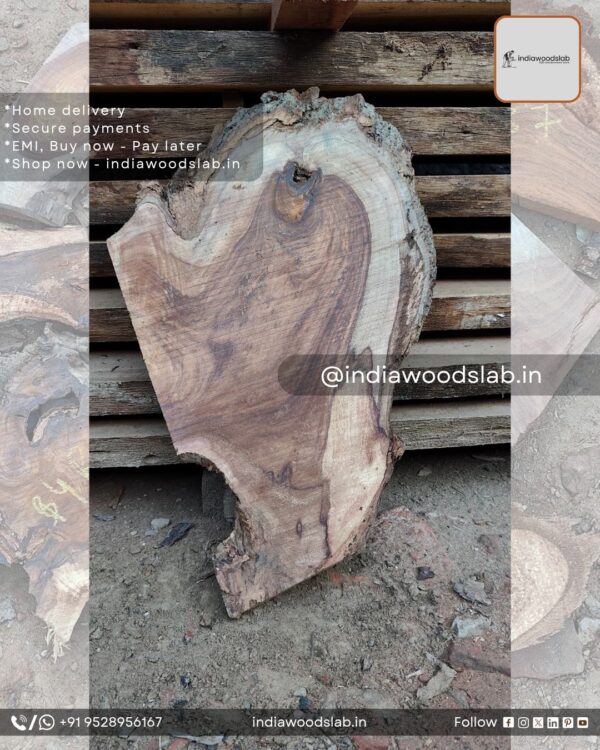 Live edge wood slabs in India. @indiawoodslab +91 9528956167