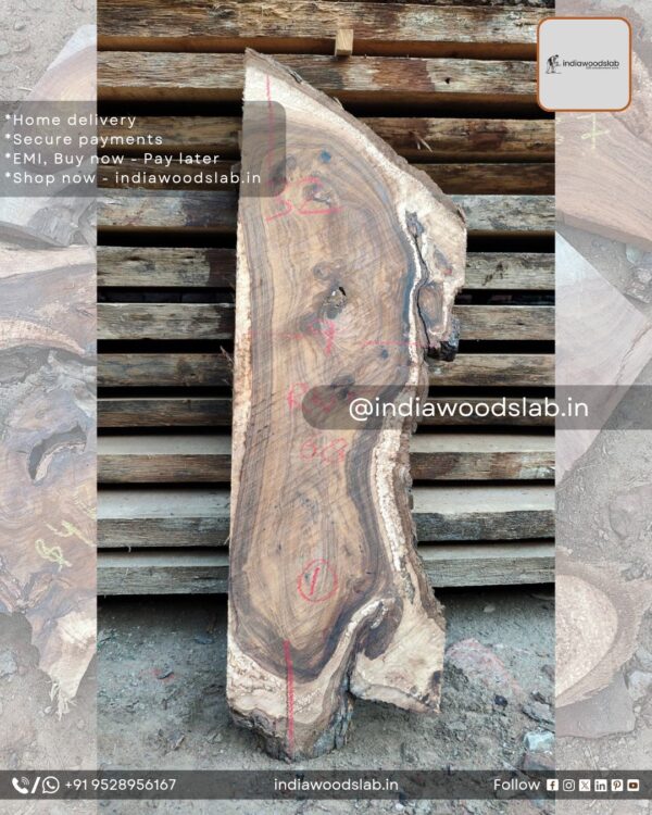 Live edge wood slabs in India. @indiawoodslab +91 9528956167