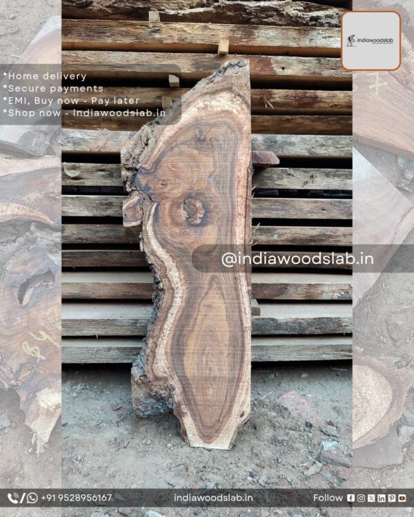 Live edge wood slabs in India. @indiawoodslab +91 9528956167