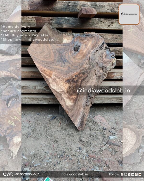 Live edge wood slabs in India. @indiawoodslab +91 9528956167